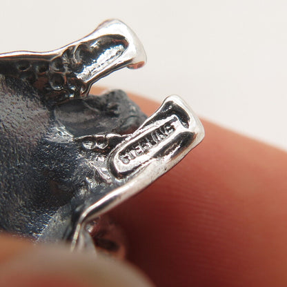 925 Sterling Silver Vintage Elephant for Good Luck Slide Pendant