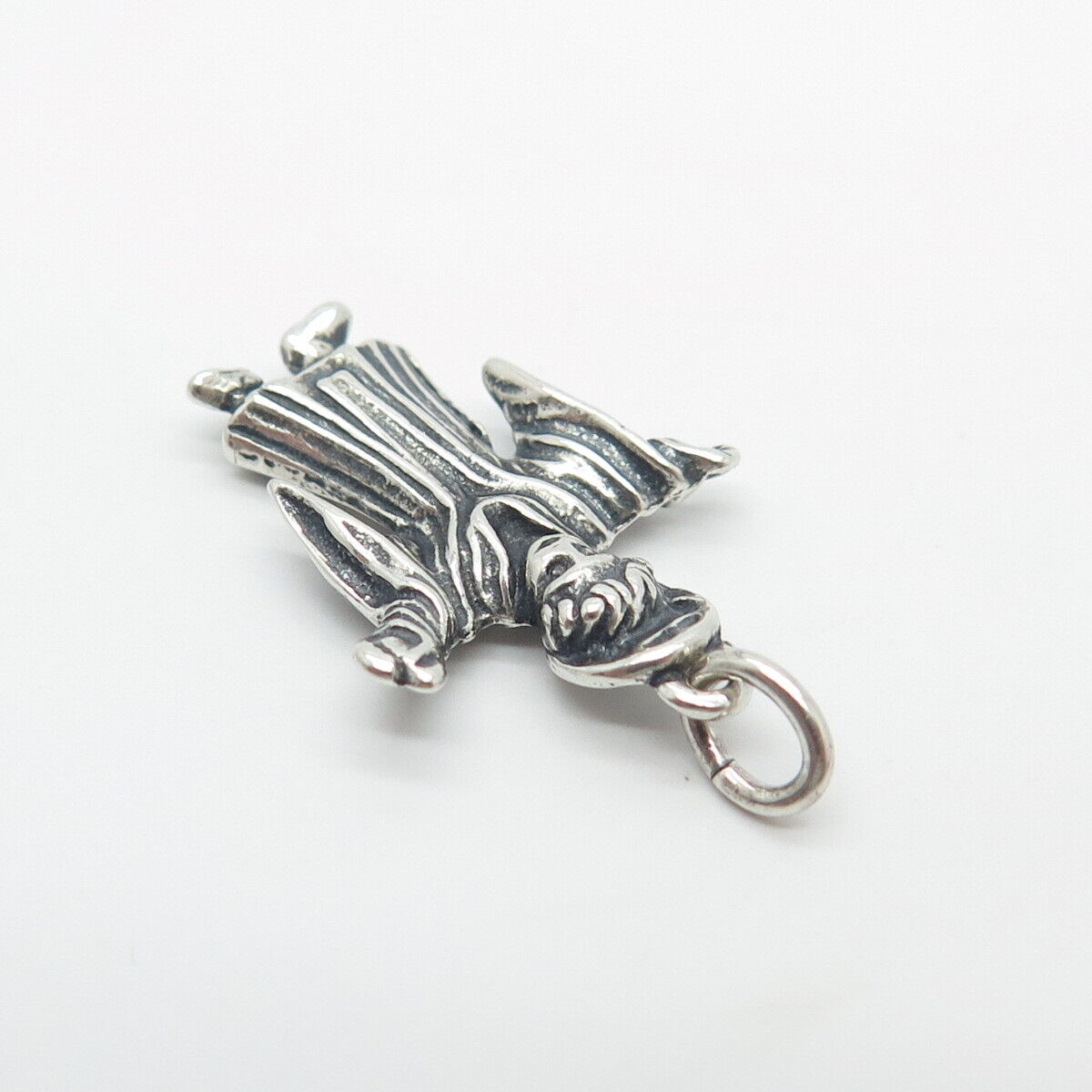 835 Silver Vintage Graduated Student 3D Charm Pendant