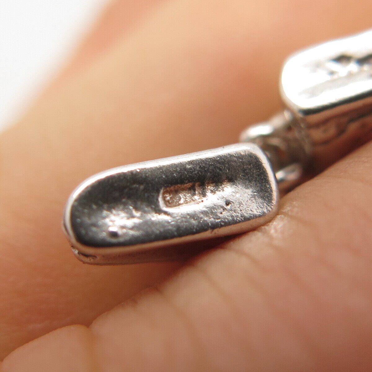 925 Sterling Silver Vintage Skis & Ice Skating Shoes Pendant