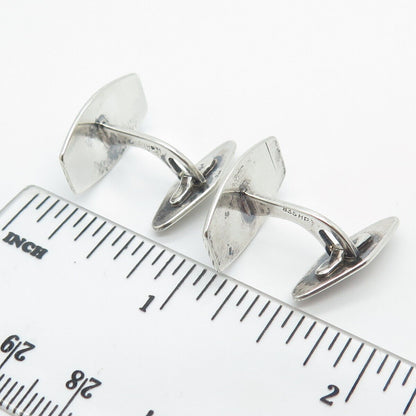835 Silver Vintage Etched Cufflinks