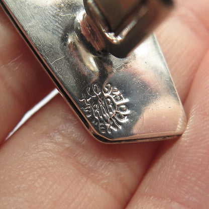 925 Sterling Silver Vintage Mexico Horse Harness Cart Cufflinks