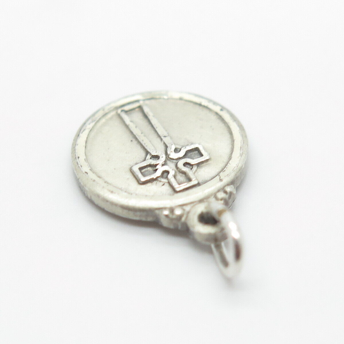 925 Sterling Silver Vintage Hayward Cross Religious Charm Pendant