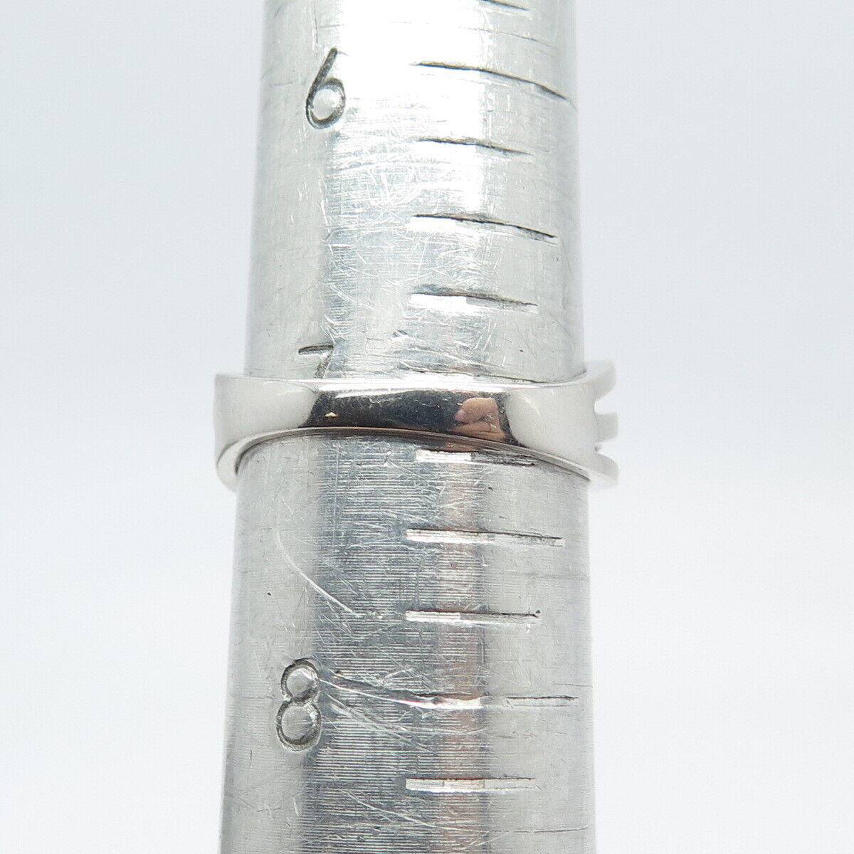 925 Sterling Silver Pave C Z Ring Size 7.25