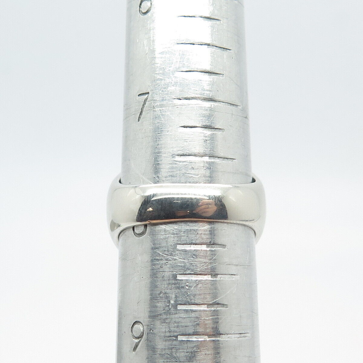 925 Sterling Silver Real Emerald White Topaz & Black Spinel Gemstone Ring Size 8