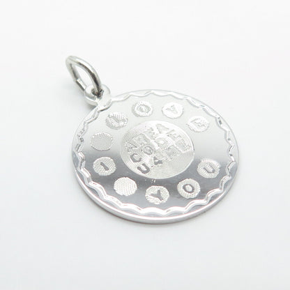 925 Sterling Silver Vintage "I Love You" Charm Pendant