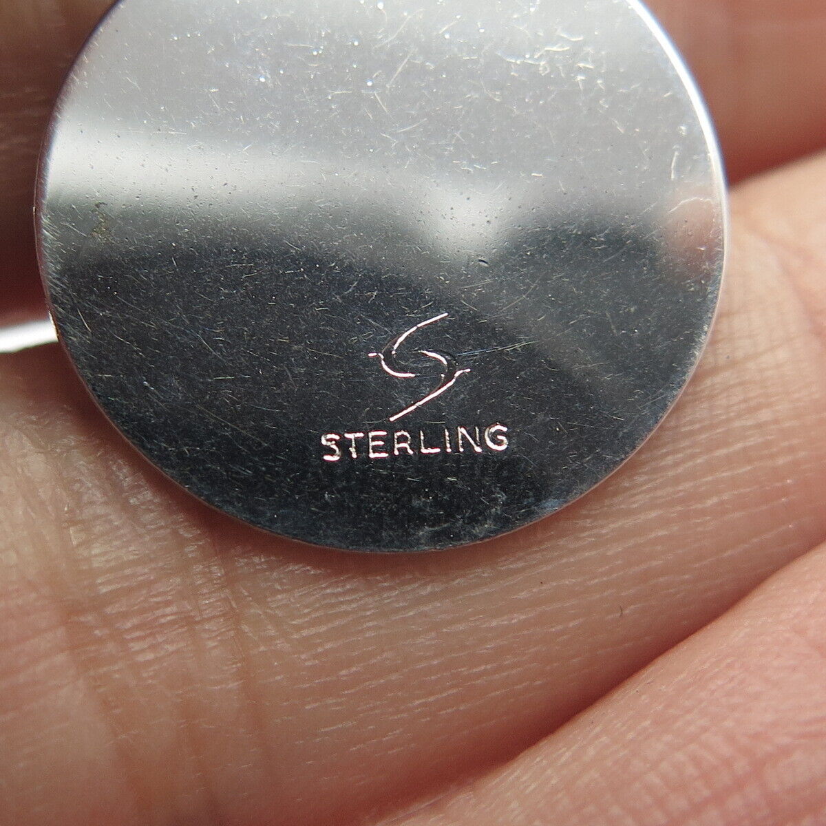 925 Sterling Silver Vintage "I Love You" Charm Pendant