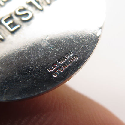 925 Sterling Silver Vintage Hayward Jesus Cross Religious Charm Pendant