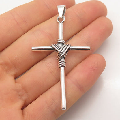 925 Sterling Silver Vintage Cross Pendant