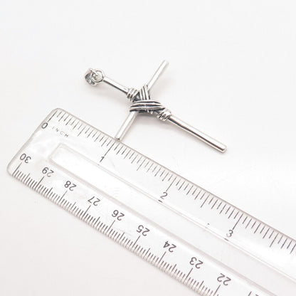 925 Sterling Silver Vintage Cross Pendant