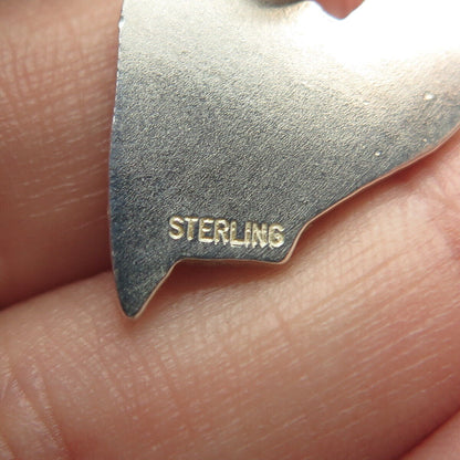 925 Sterling Silver Vintage "Hope" Heart Charm Pendant