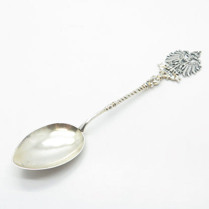 800 Silver Antique Enamel "Berlin" Coat of Arms Spoon