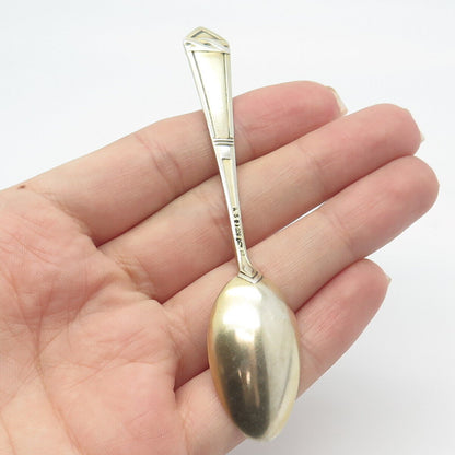 800 Silver Antique Germany Enamel "Versailles" Teaspoon