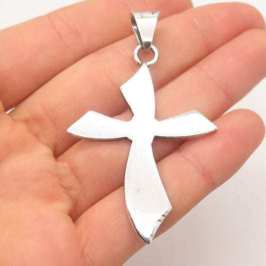 925 Sterling Silver Vintage Mexico Cross Pendant