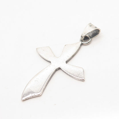 925 Sterling Silver Vintage Mexico Cross Pendant