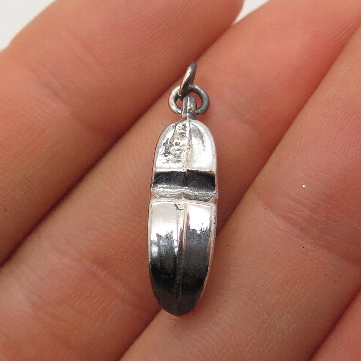 835 Silver Vintage Boot Shoe/Clog Charm Pendant