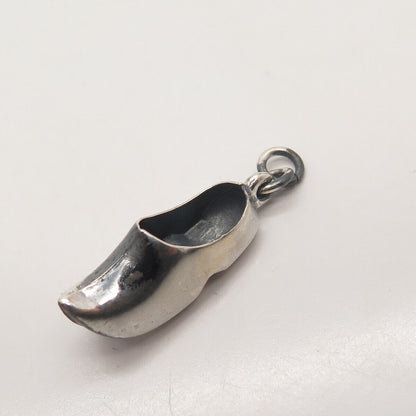 835 Silver Vintage Boot Shoe/Clog Charm Pendant