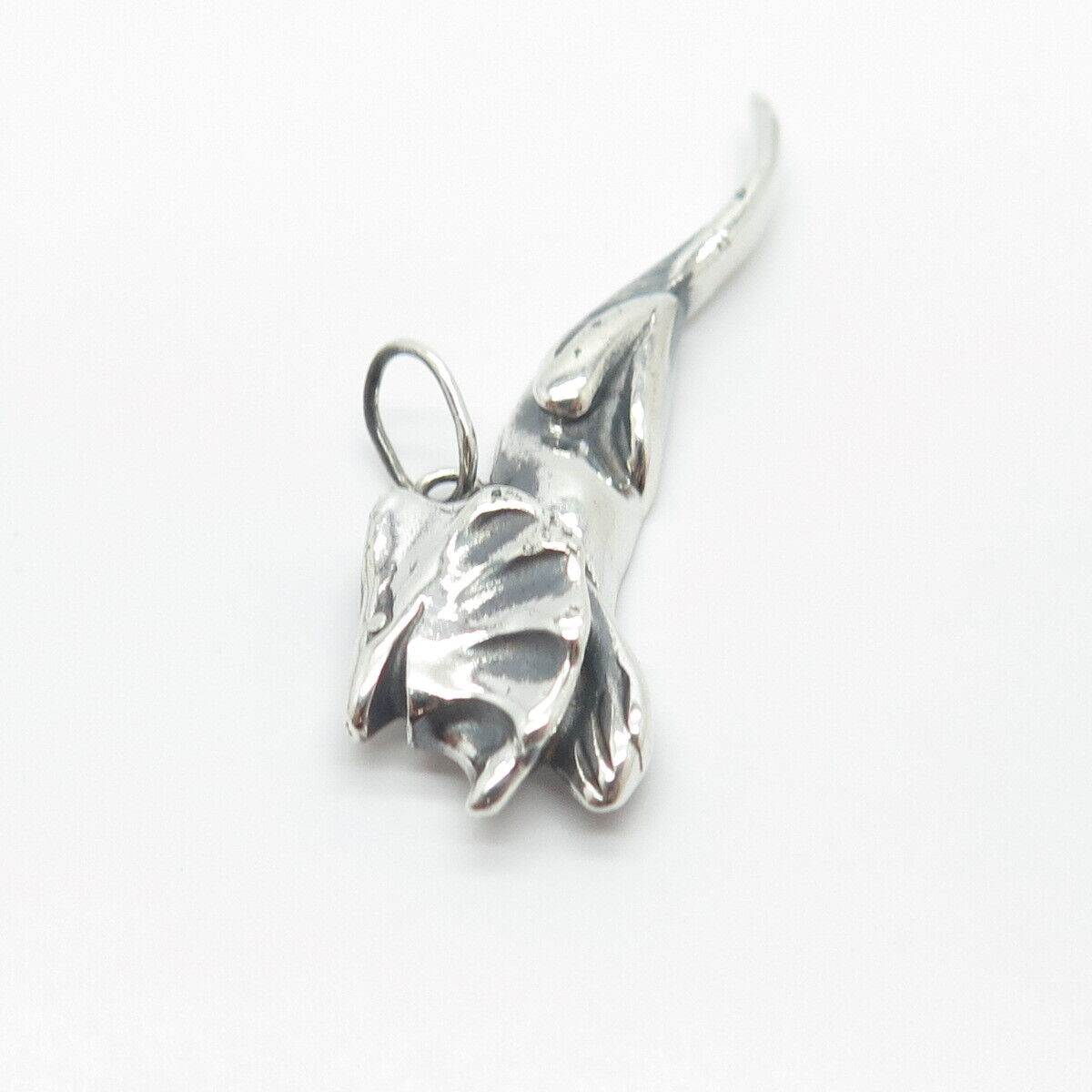 925 Sterling Silver Vintage Lion Charm Pendant