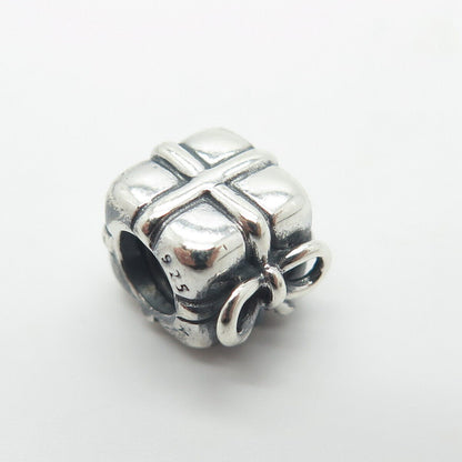 925 Sterling Silver Pandora Present Box Bead Charm