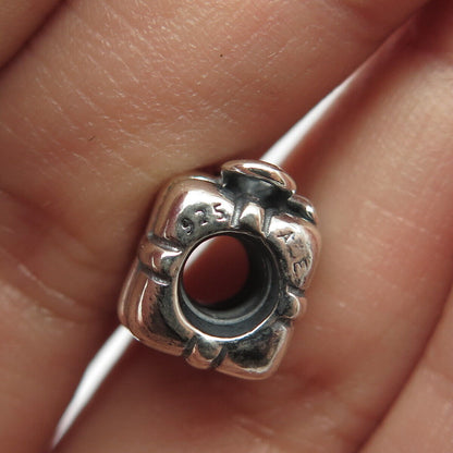 925 Sterling Silver Pandora Present Box Bead Charm