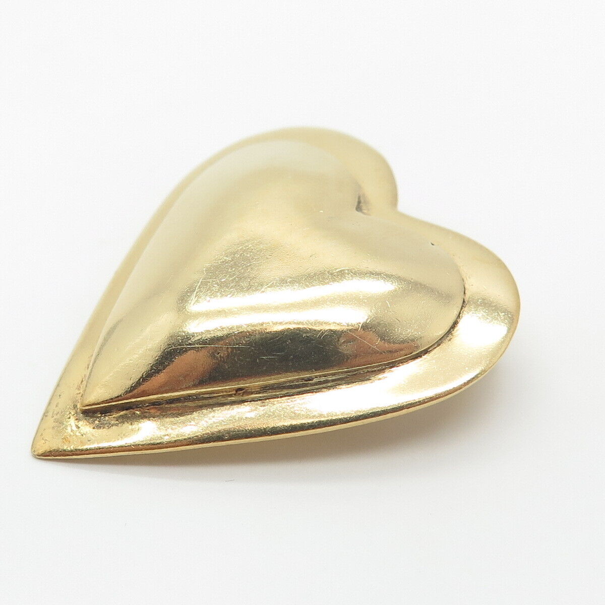 925 Sterling Silver Gold Plated Vintage Robin Kahn Heart Central Part