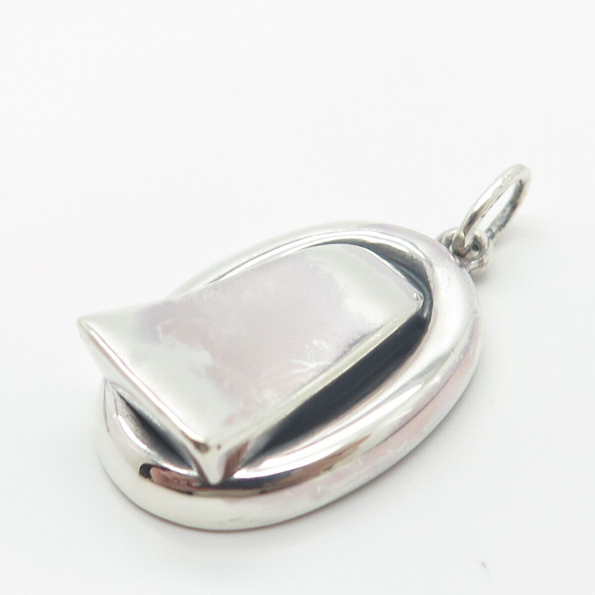 925 Sterling Silver Vintage I I F Modernist Pendant