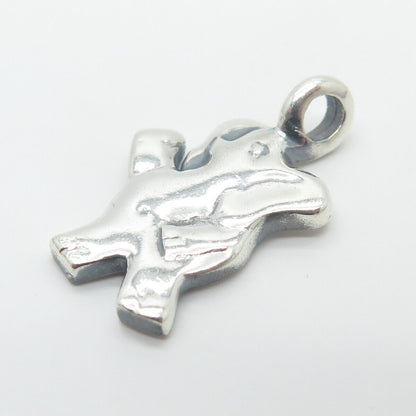 925 Sterling Silver Vintage Elephant For Good Luck Charm Pendant