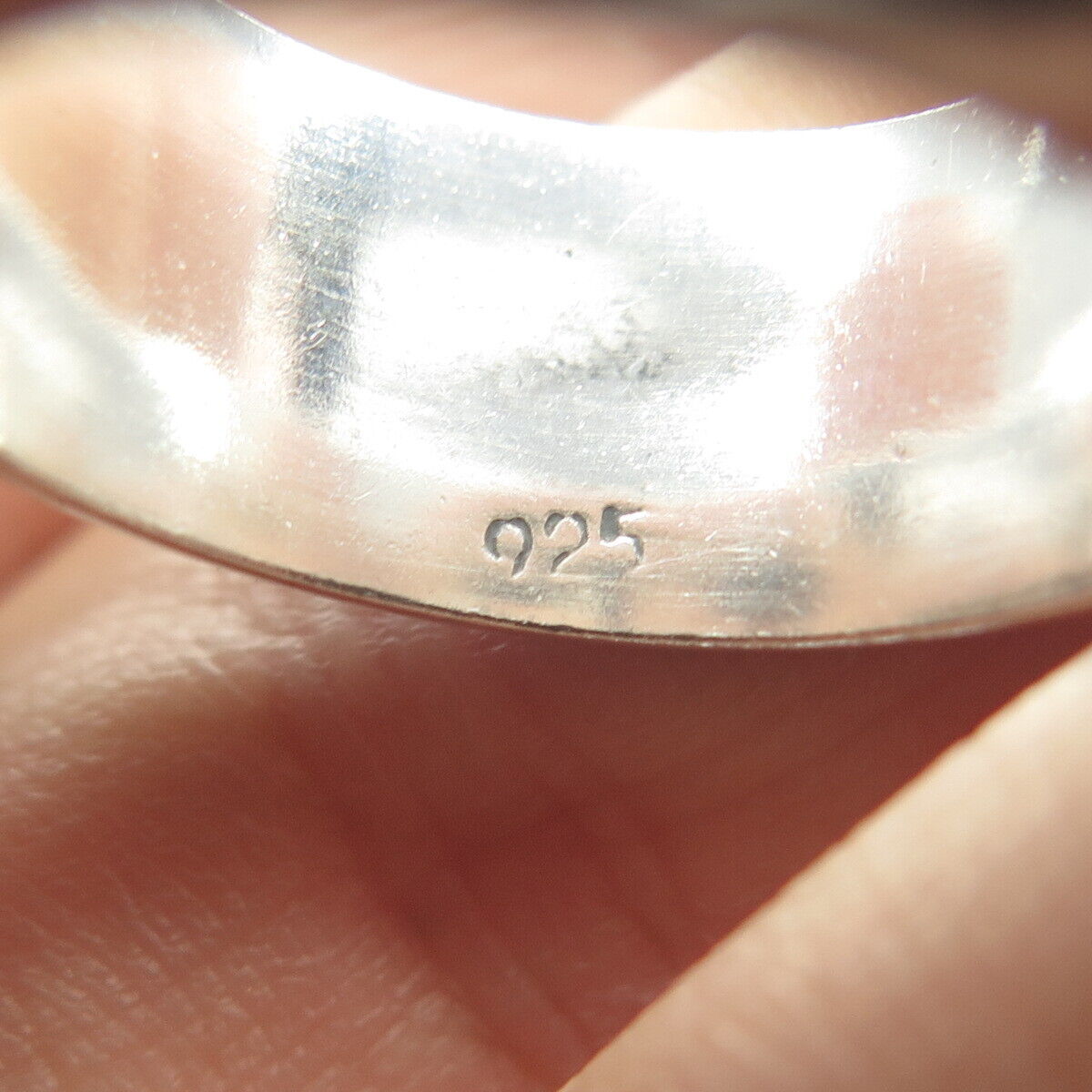 925 Sterling Silver Vintage Greek Maze Rotating Band Ring Size 8.5