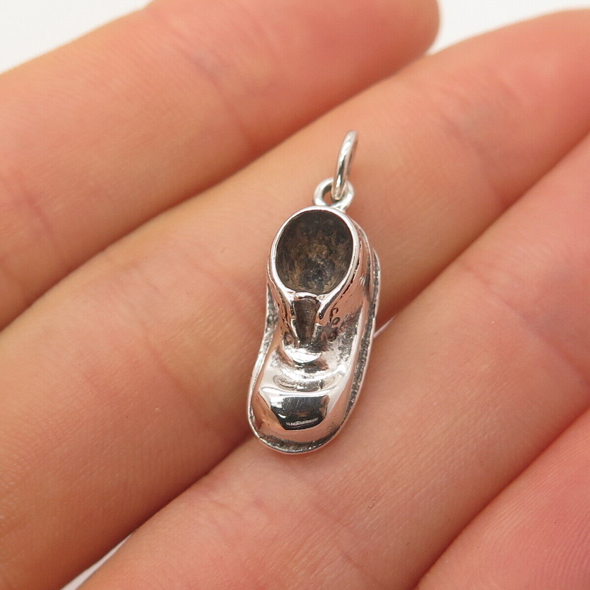 835 Silver Vintage Boot Shoe Charm Pendant