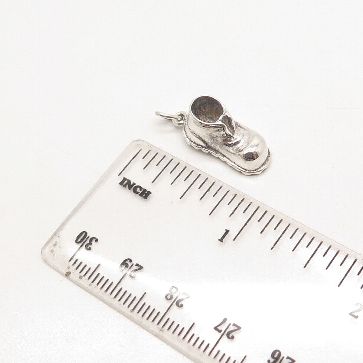 835 Silver Vintage Boot Shoe Charm Pendant