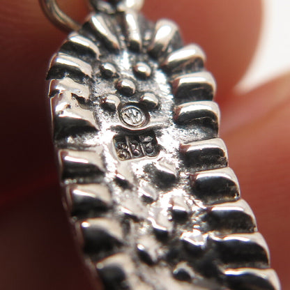 835 Silver Vintage Boot Shoe Charm Pendant