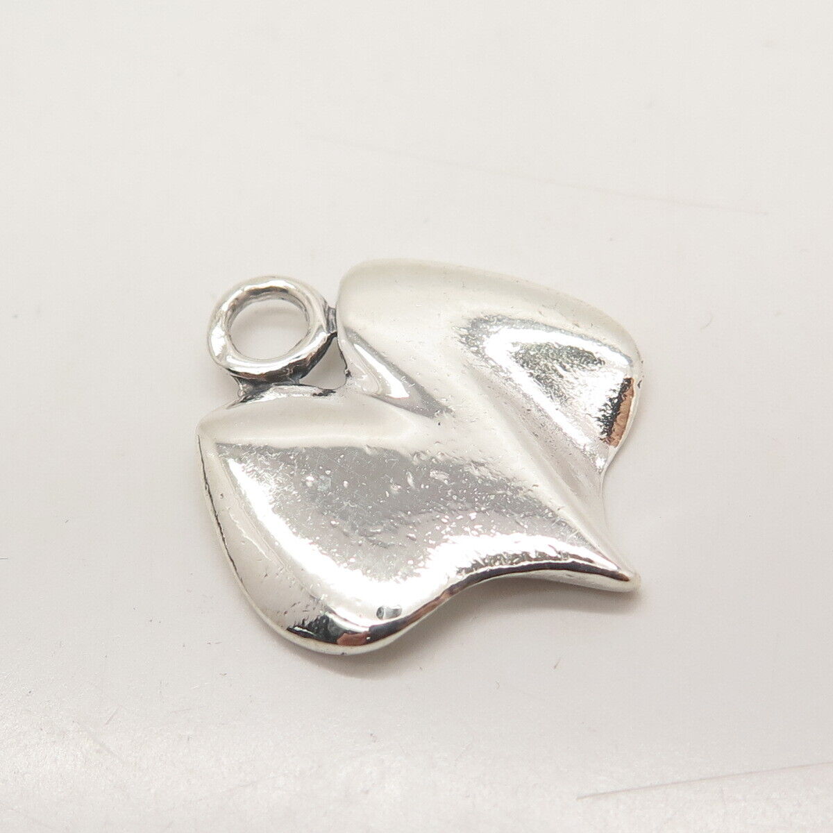 925 Sterling Silver Vintage Abstract Ghost Charm Pendant