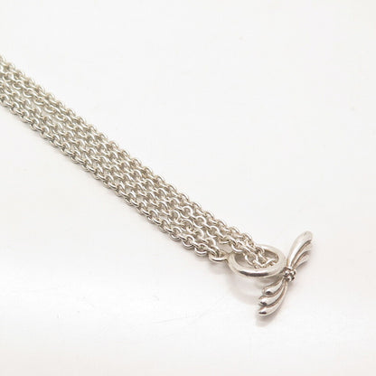 925 Sterling Silver Vintage Double Rolo Chain Necklace 16"