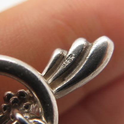 925 Sterling Silver Vintage Double Rolo Chain Necklace 16"