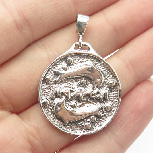 925 Sterling Silver Vintage Acropolis 1983-1993 Medal Pendant