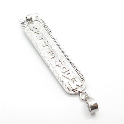 925 Sterling Silver Vintage "Maryellen" Personalized Egyptian Cartouche Pendant