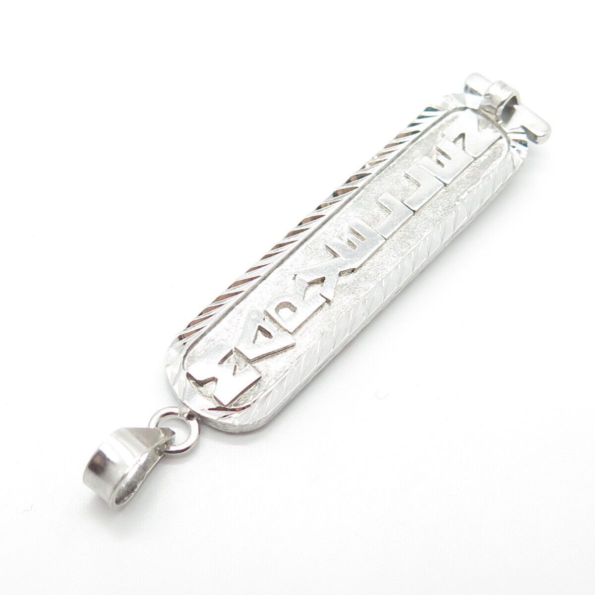 925 Sterling Silver Vintage "Maryellen" Personalized Egyptian Cartouche Pendant