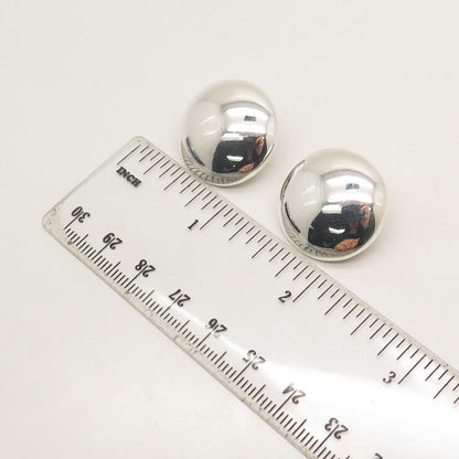 925 Sterling Silver Vintage Mexico Clip On Earrings