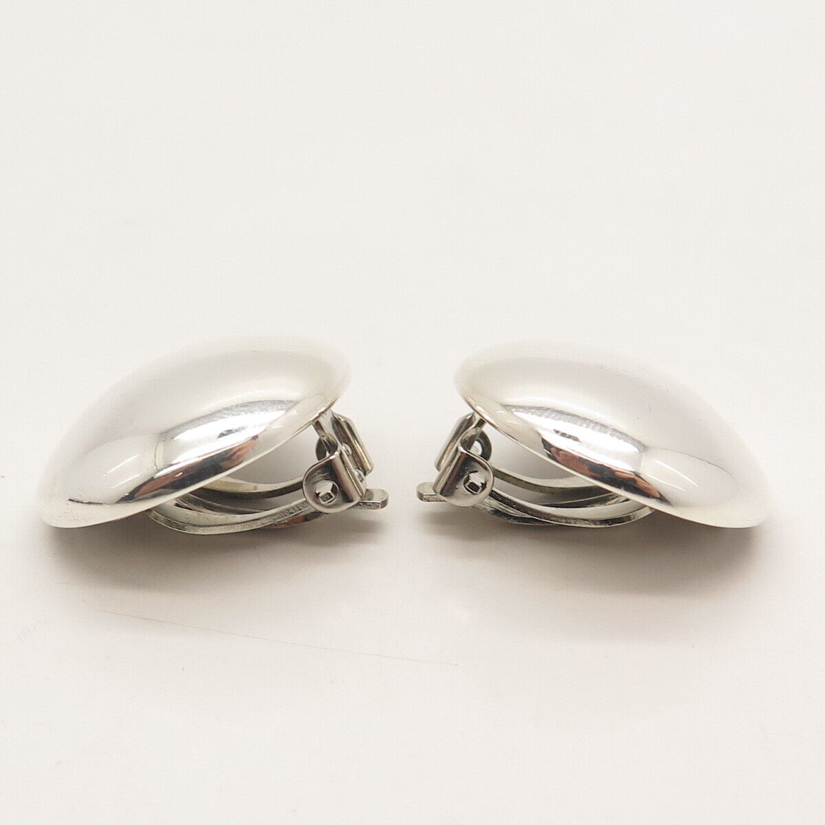 925 Sterling Silver Vintage Mexico Clip On Earrings