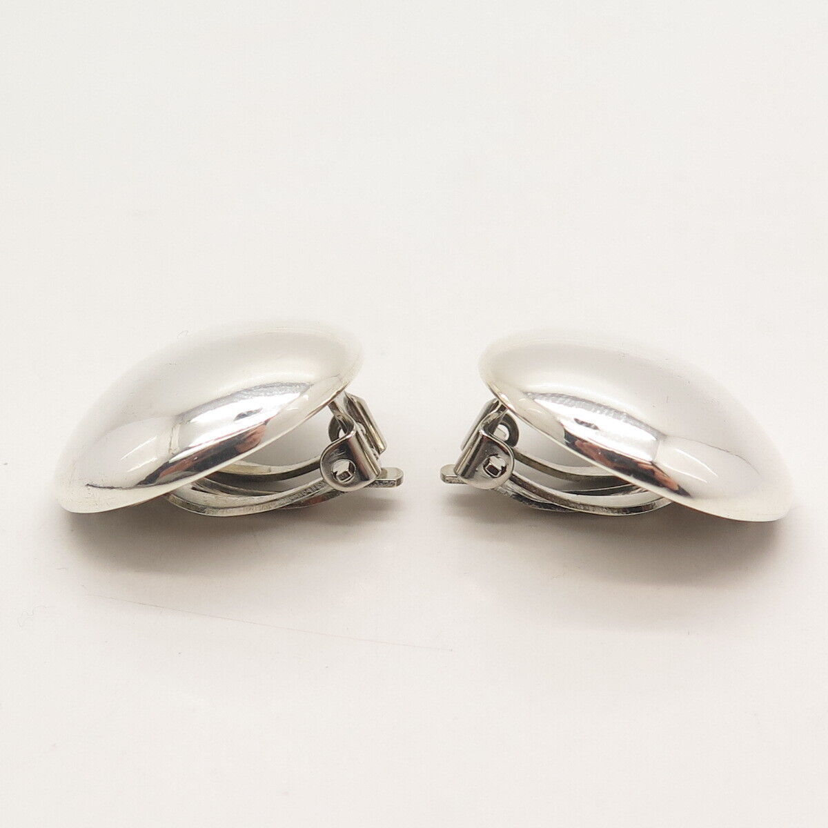 925 Sterling Silver Vintage Mexico Clip On Earrings