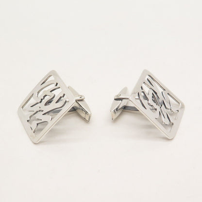 950 Silver Vintage Chinese Character Cufflinks