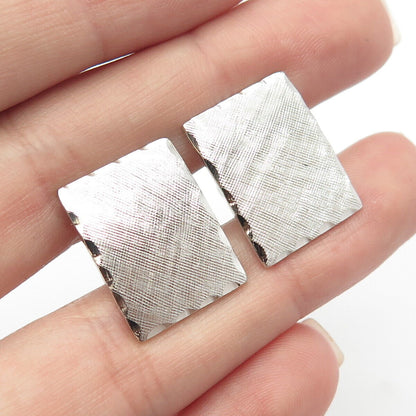 925 Sterling Silver Vintage Textured Cufflinks