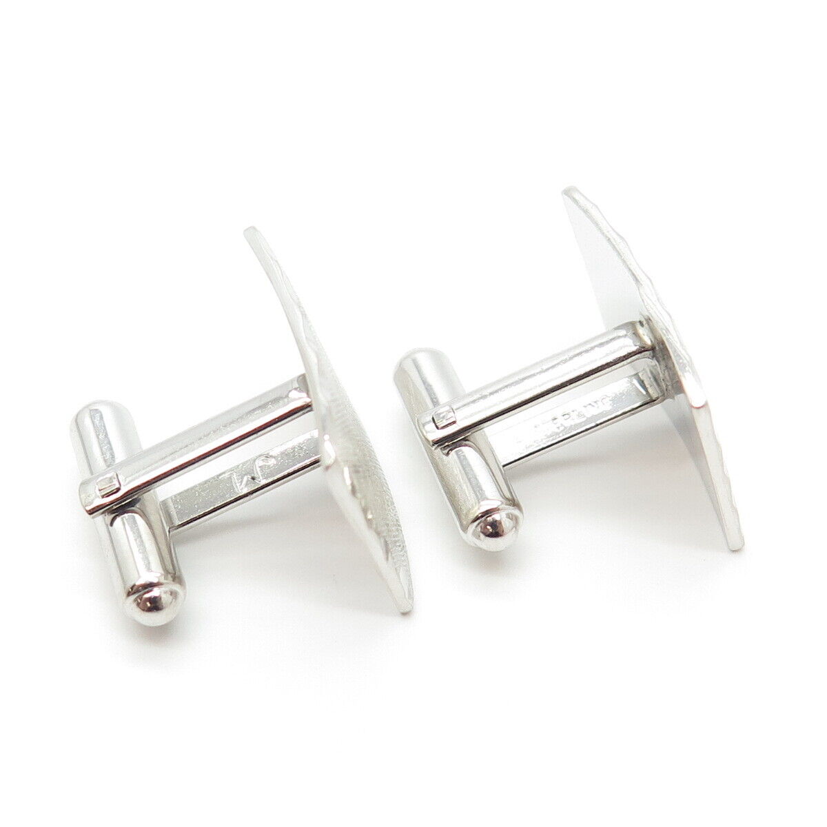 925 Sterling Silver Vintage Textured Cufflinks