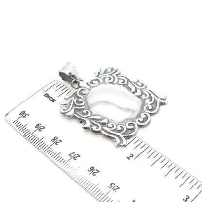 925 Sterling Silver Vintage Ornate Pendant