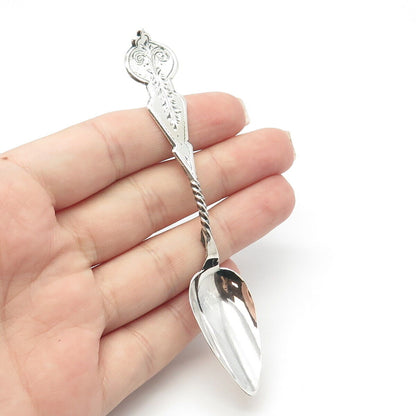 925 Sterling Silver Vintage Ornate Spoon
