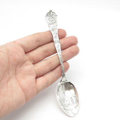 925 Sterling Silver Antique "Austin M. E. Church Chicago" States & Cities Spoon