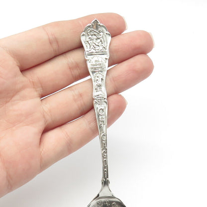 925 Sterling Silver Antique "Austin M. E. Church Chicago" States & Cities Spoon