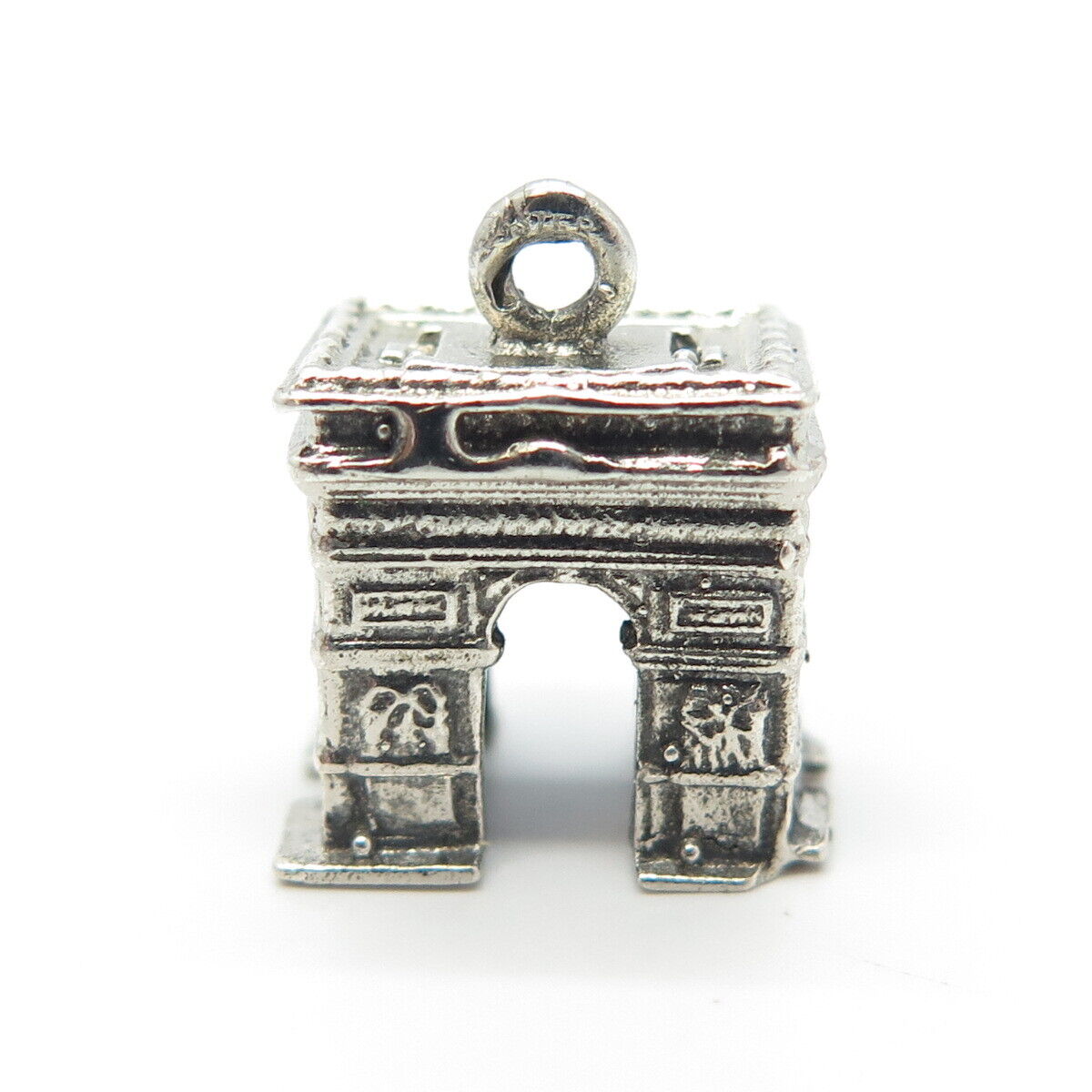 925 Sterling Silver Vintage Arch Gate Charm Pendant