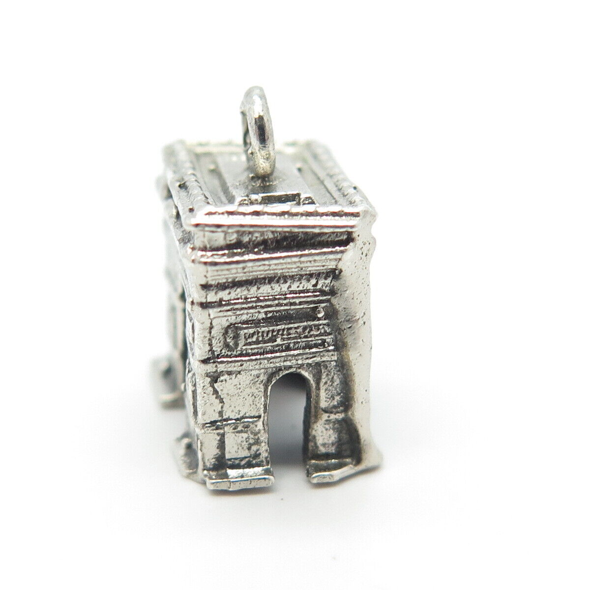 925 Sterling Silver Vintage Arch Gate Charm Pendant