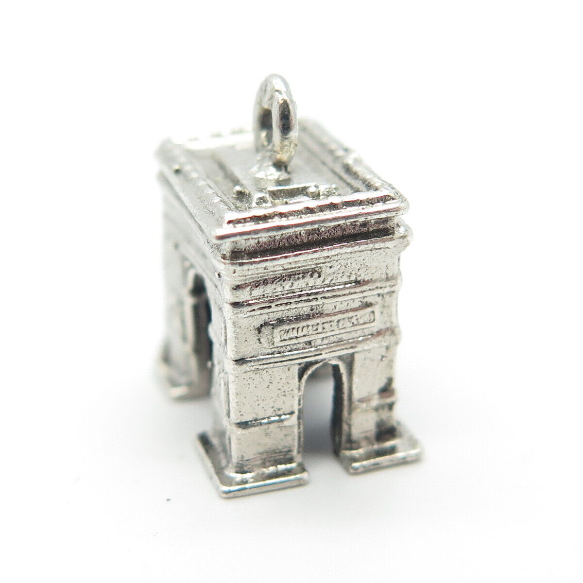 925 Sterling Silver Vintage Arch Gate Charm Pendant