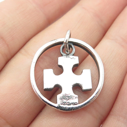 925 Sterling Silver Vintage Cross Charm Pendant